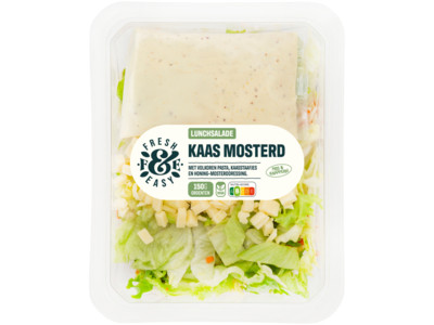 Lunchsalade kaas mosterd