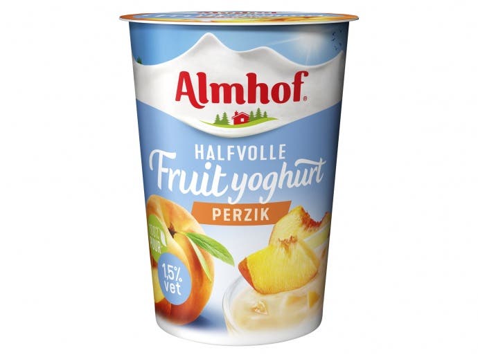 Almhof Halfvolle yoghurt perzik