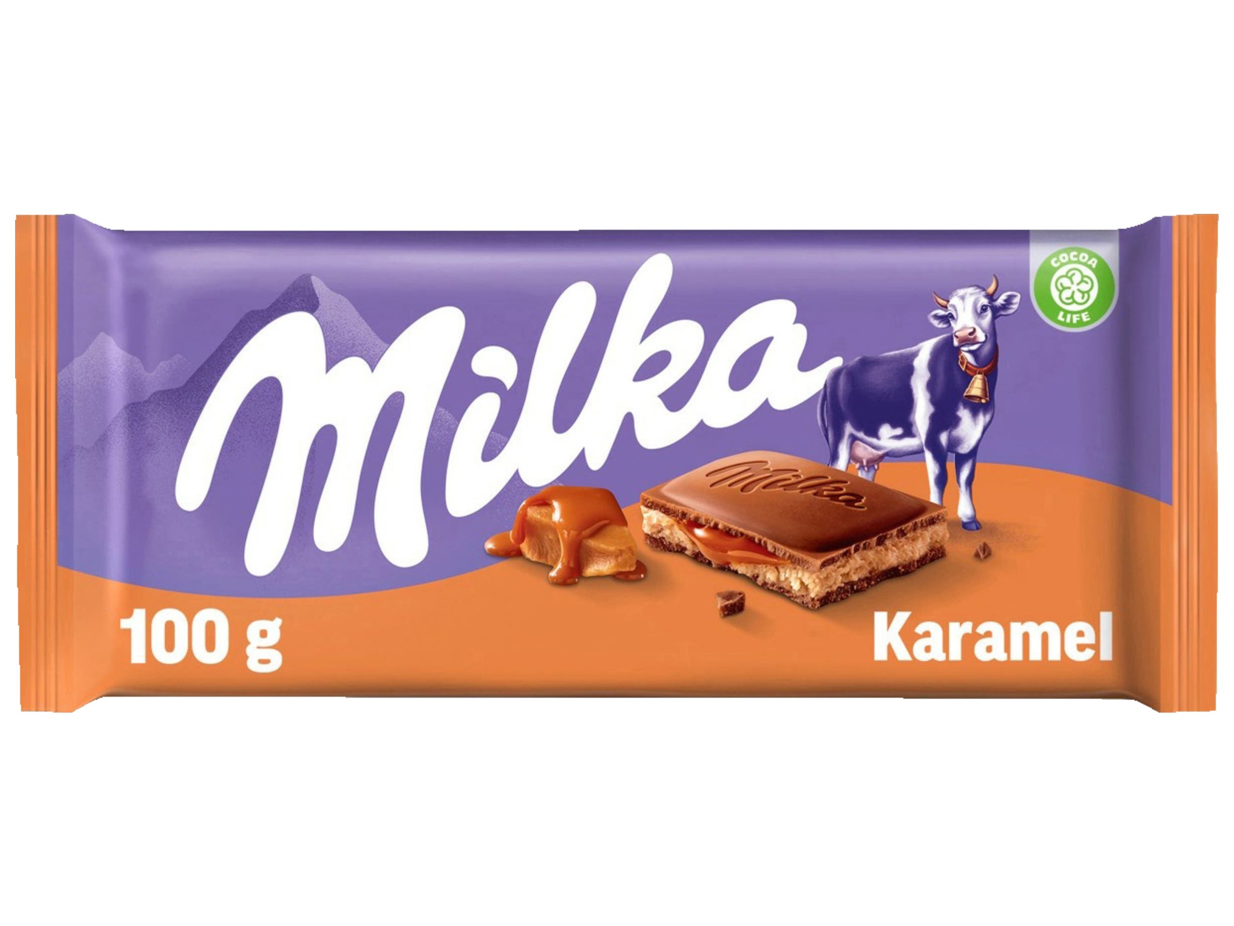 Milka Chocoladereep karamel