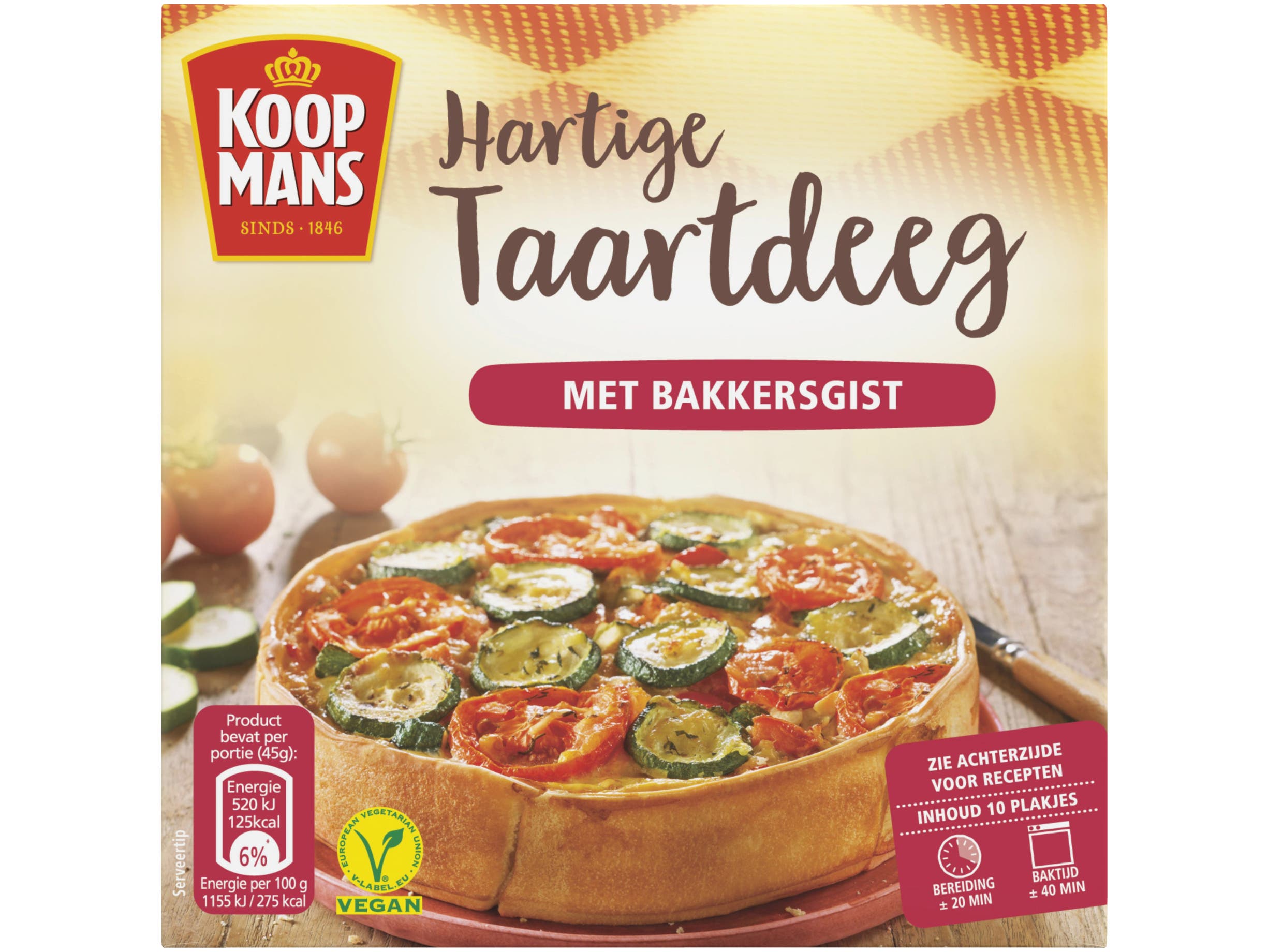 Koopmans Hartige taartdeeg