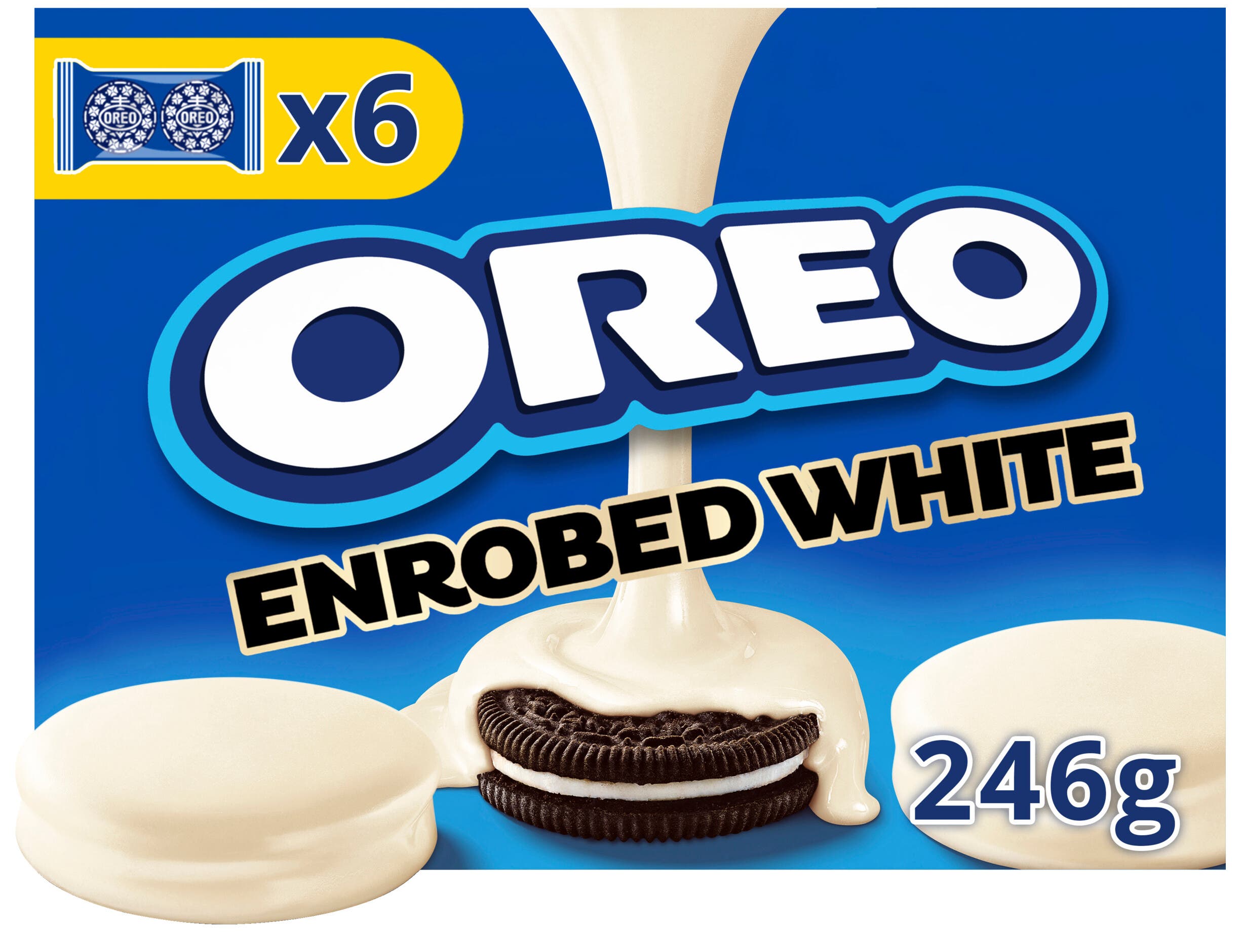 Oreo Koekjes omhuld met witte chocolade