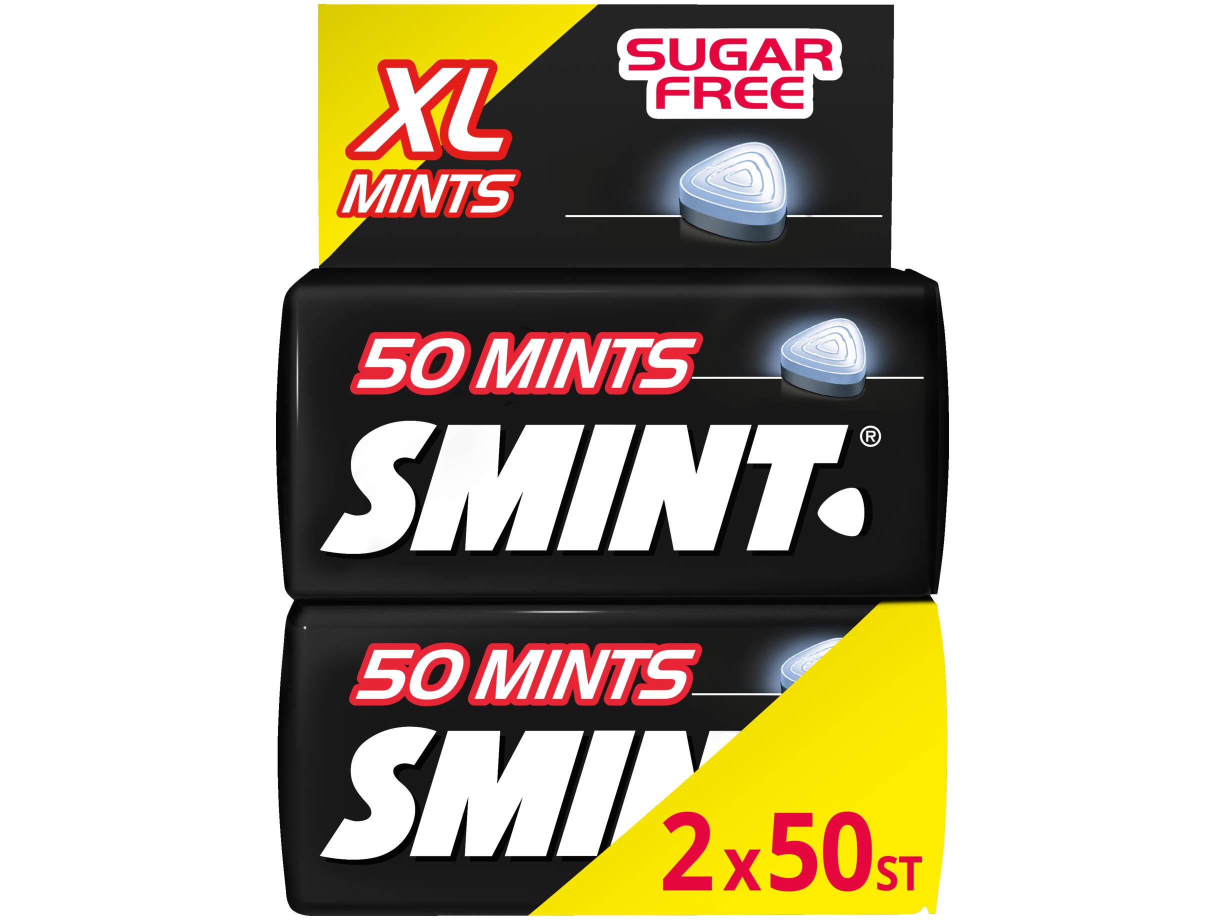 Smint XL Blackmint Pepermunt Suikervrij Drop Keelpastille