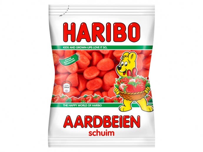Haribo Aardbeien schuim