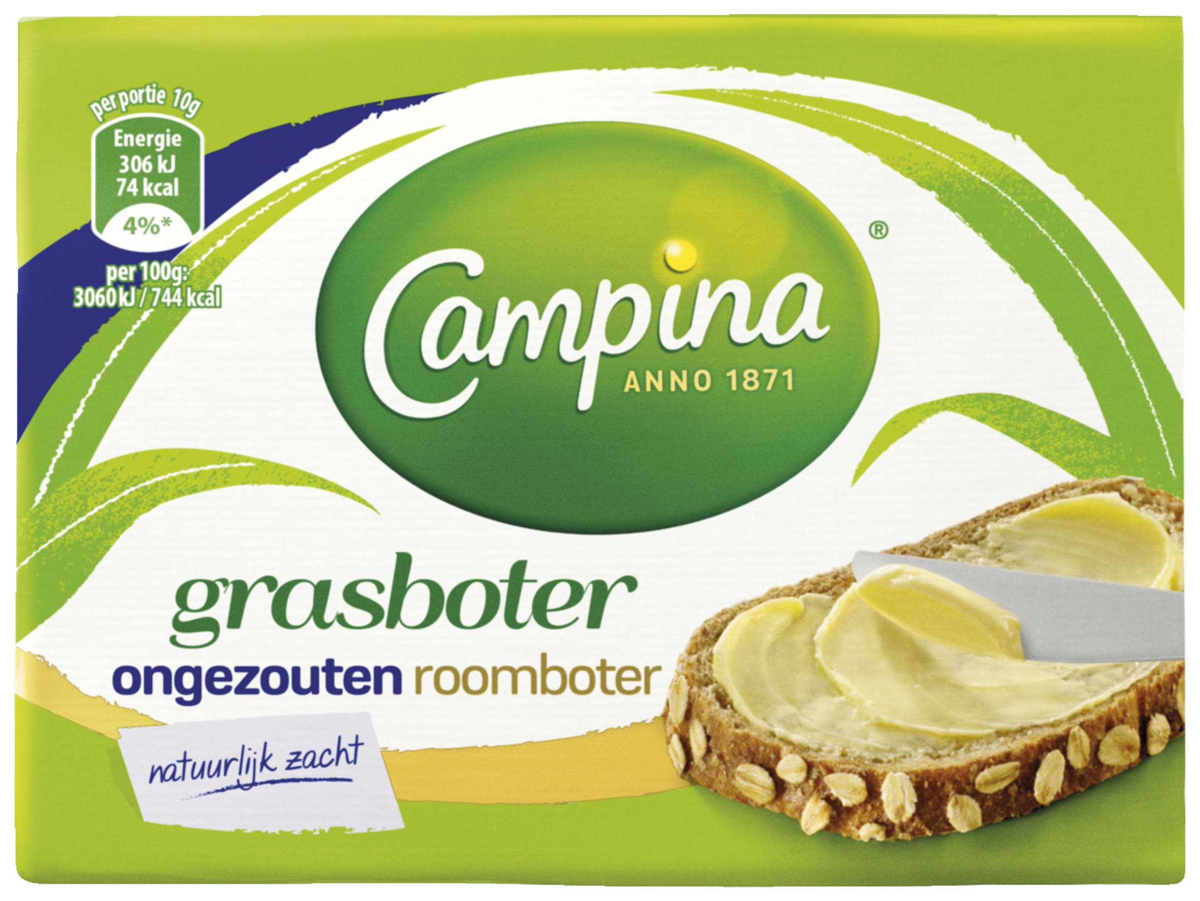 Campina Botergoud Ongezouten grasboter Wikkel