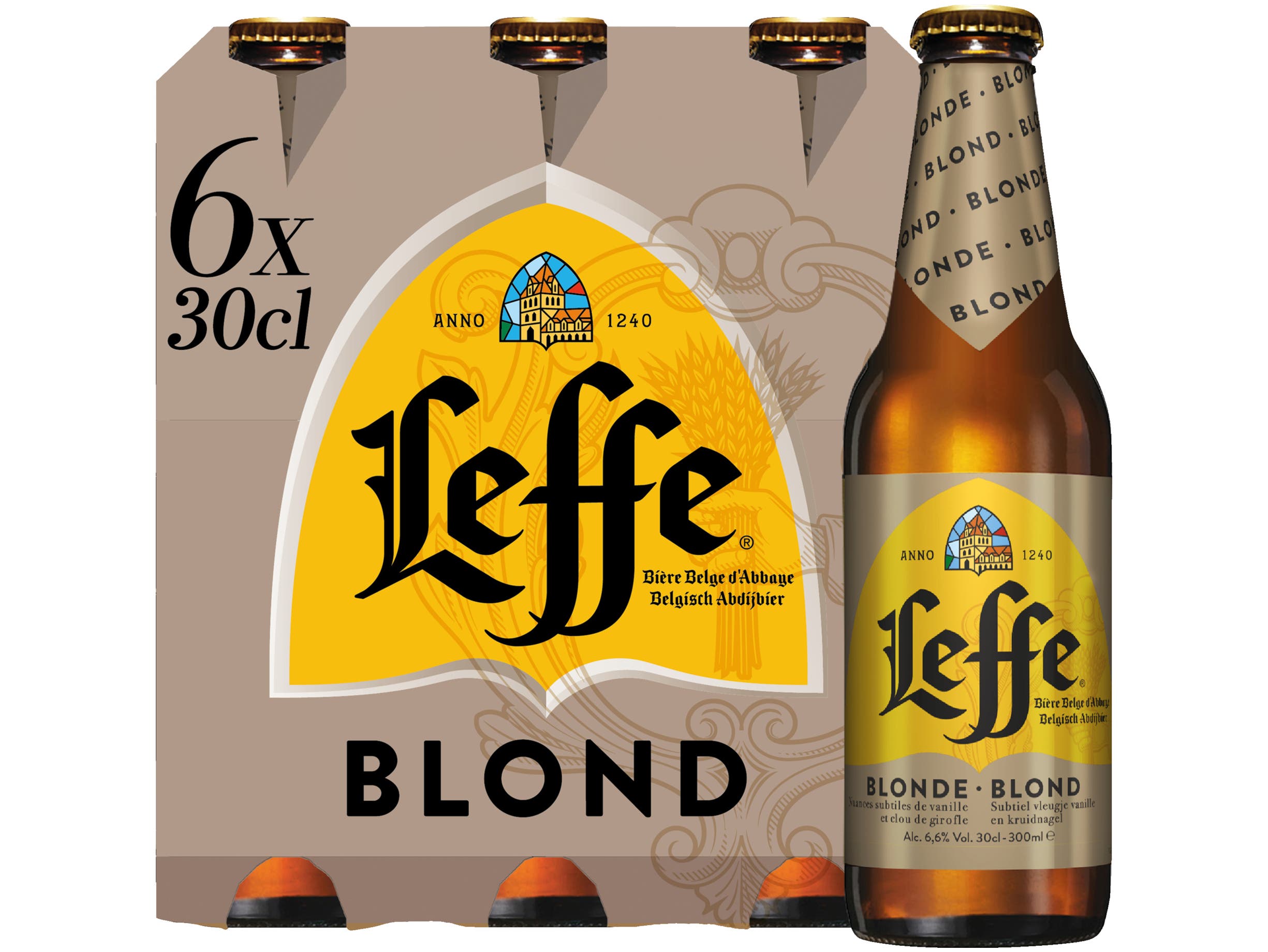 Leffe Blond Belgisch Abdijbier Flessen 6-pack