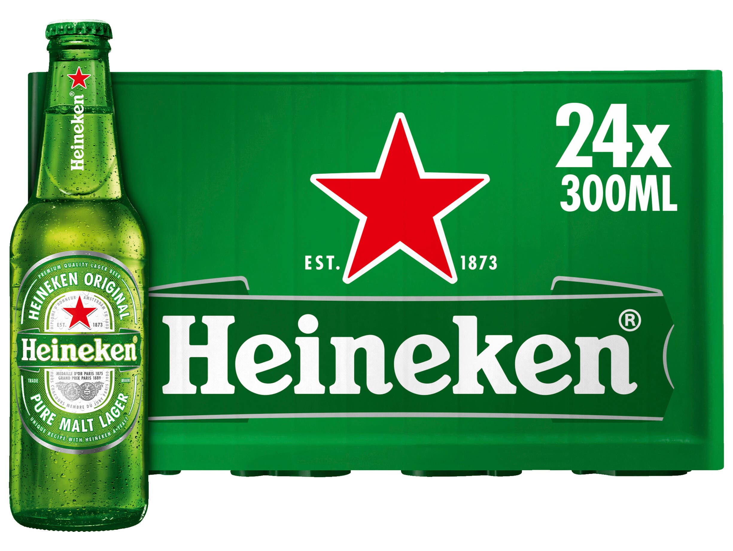 Heineken Premium Pilsener Bier Fles Krat