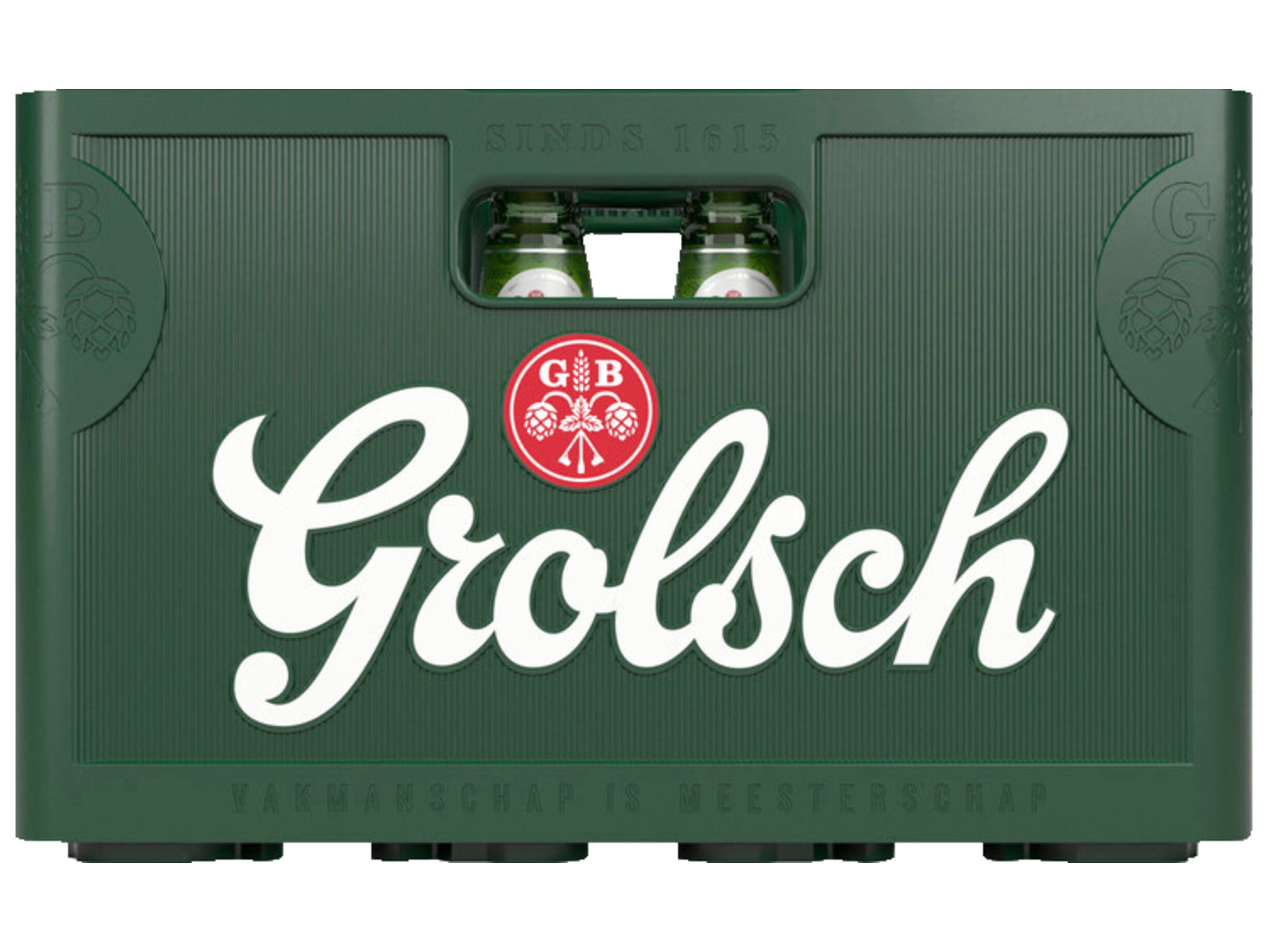 Grolsch Premium Pilsener Bier Fles Krat