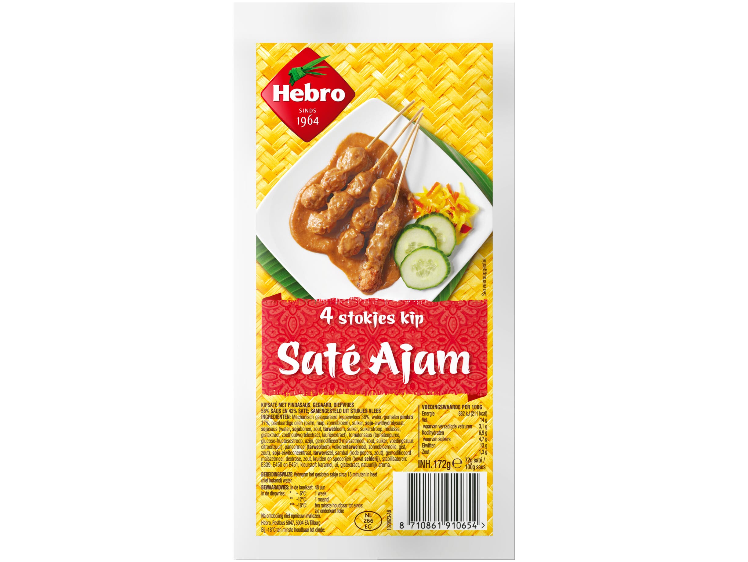 Hebro Kipsate Pittig 4 stokjes 172 g