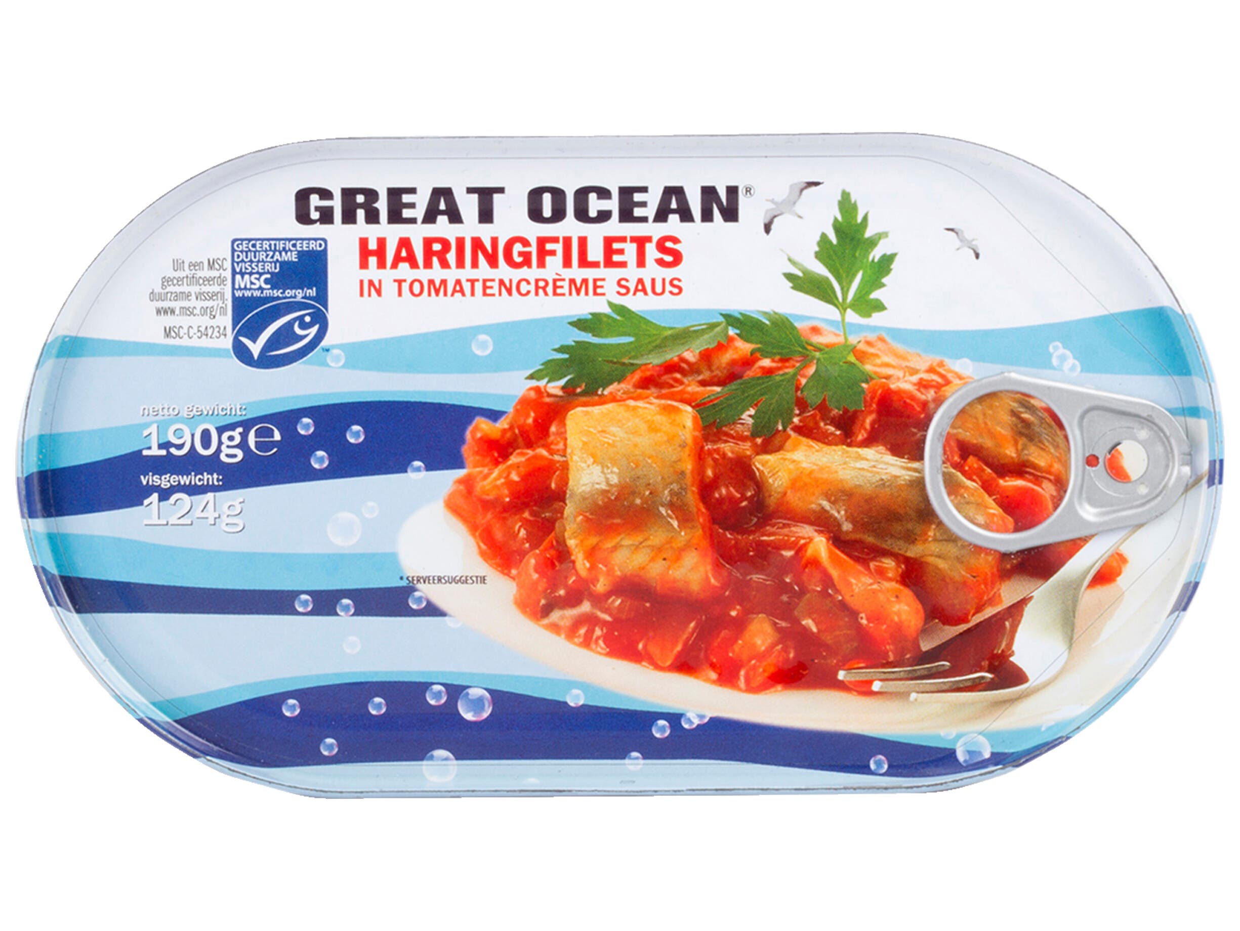 Great ocean Haringfilets in tomatencreme saus