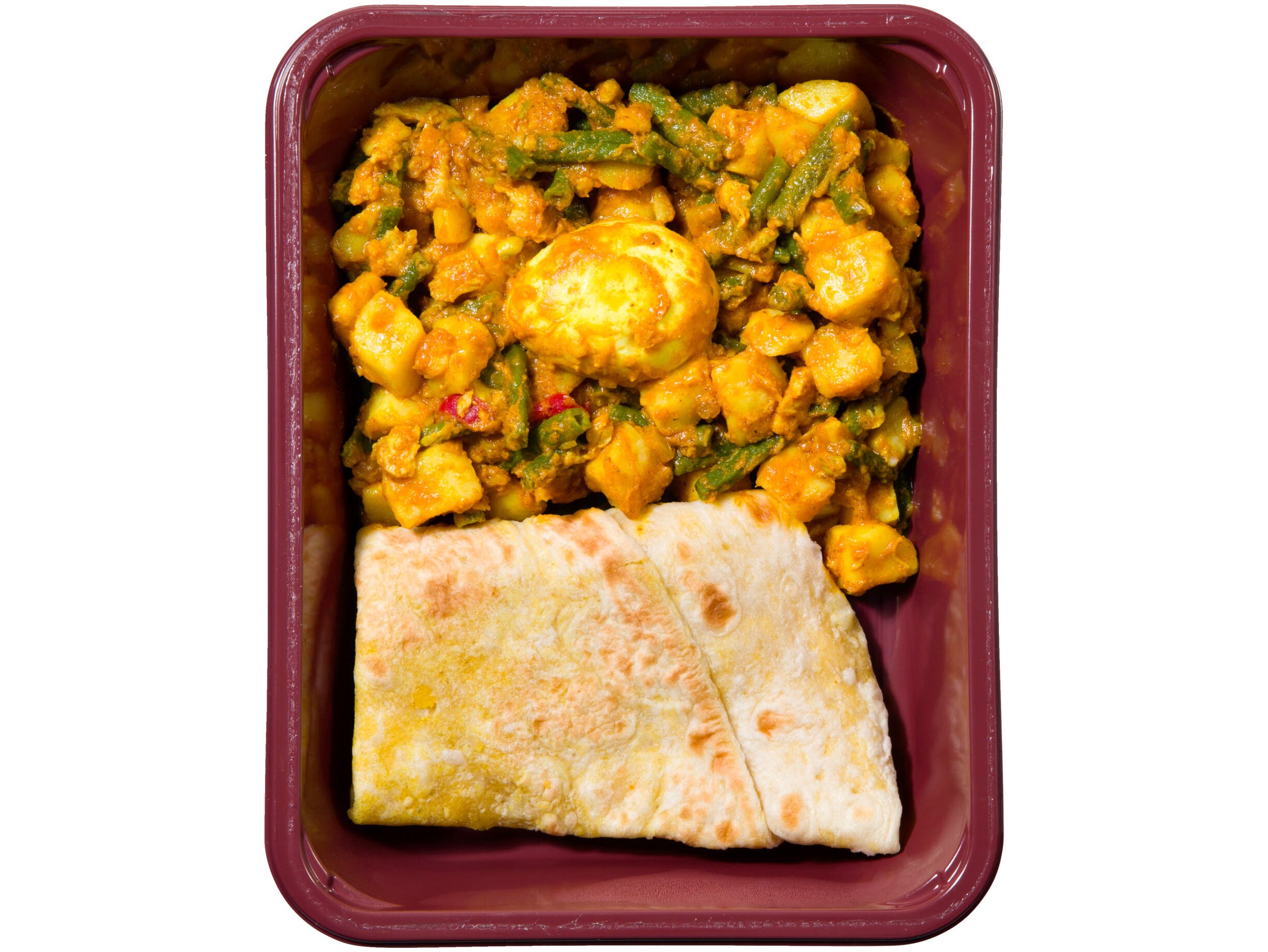 Warung Surinaamse roti met kip en aardappel