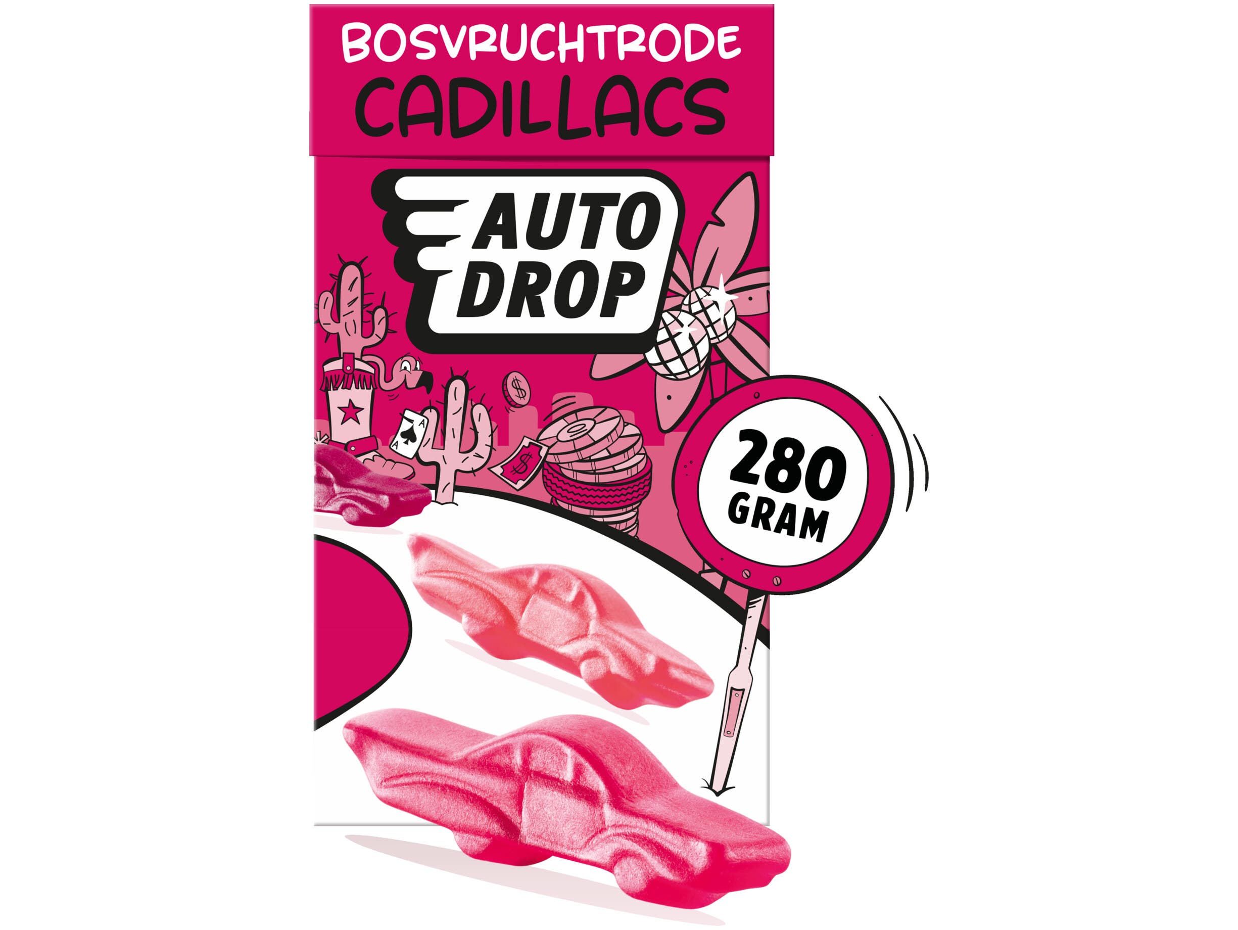 Autodrop Bosvruchtrode Cadillacs