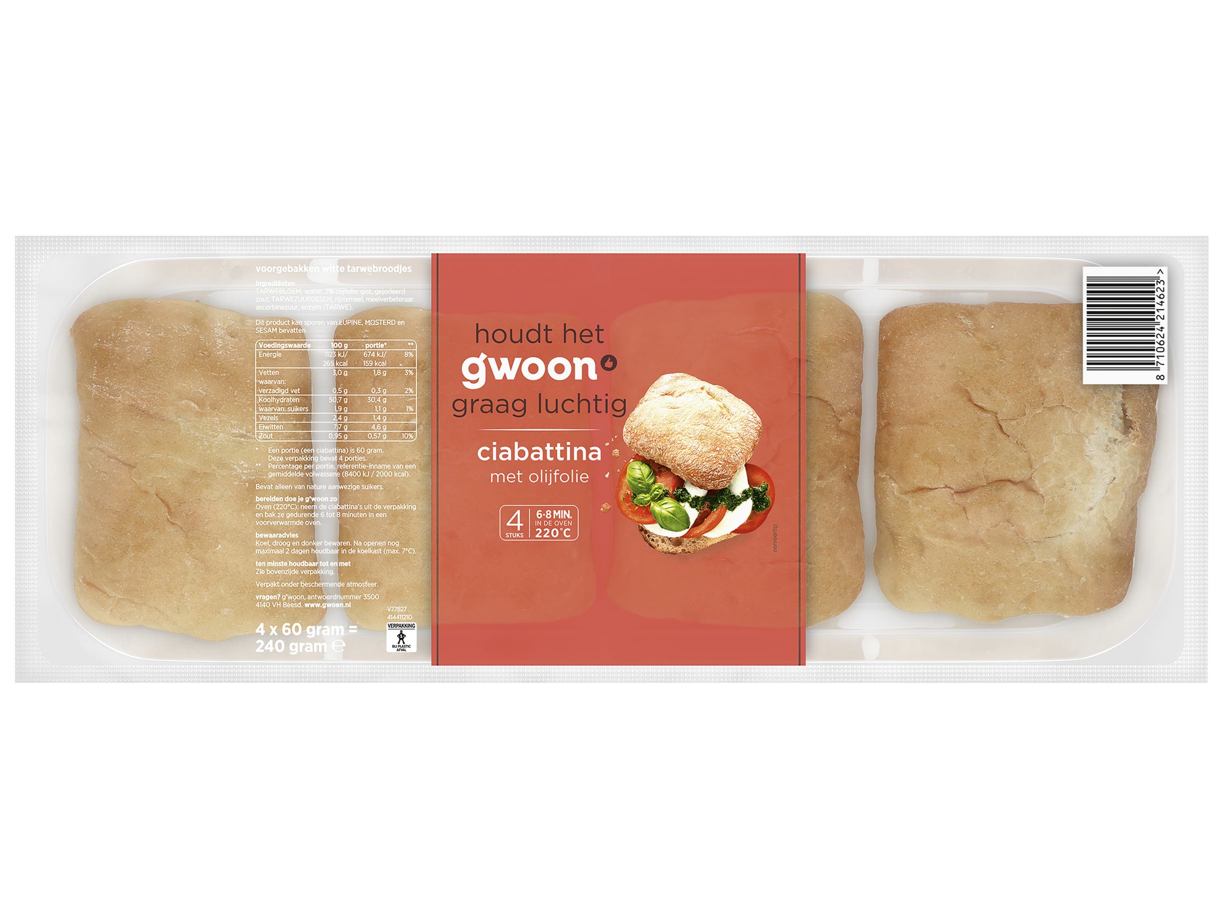 G'woon Mini ciabatta