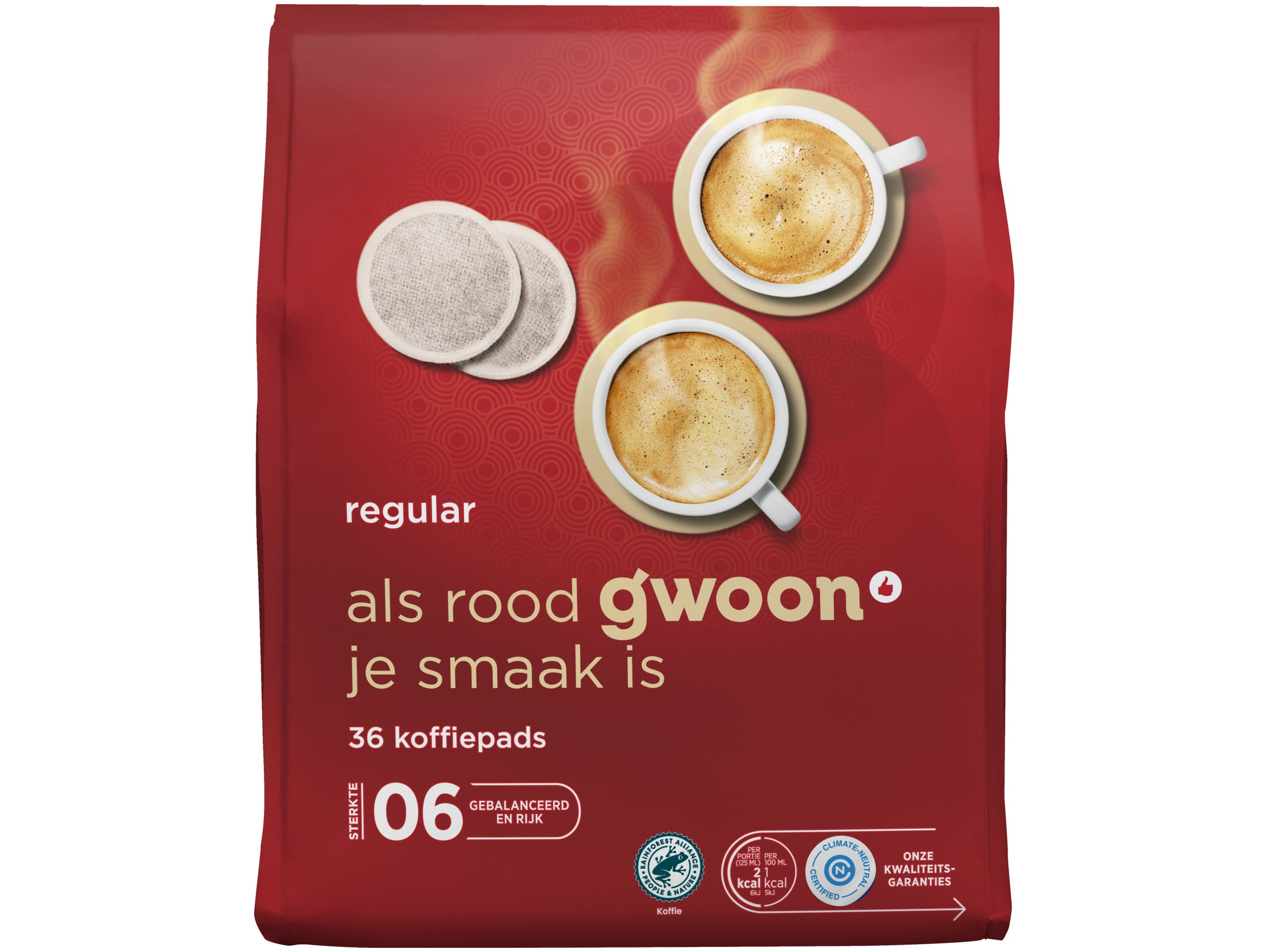 G'woon Koffiepads regular