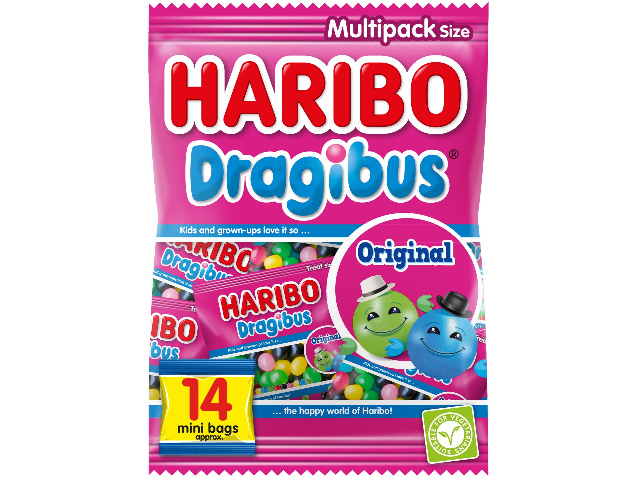Haribo Dragibus Original Uitdeelzakjes