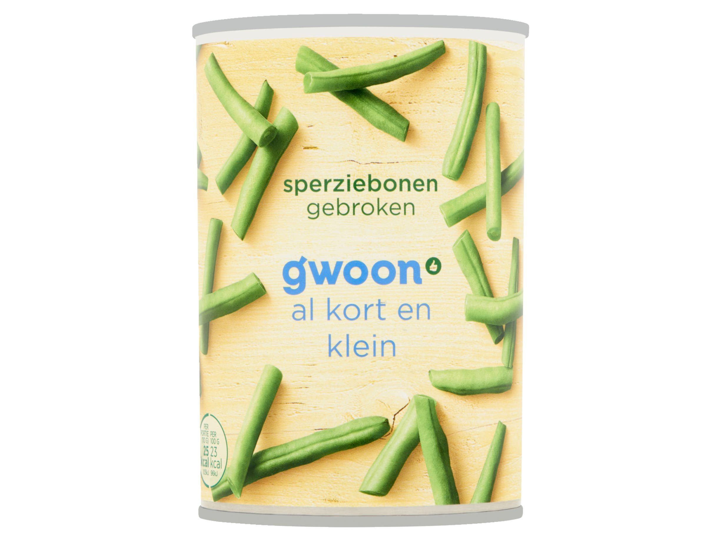 G'woon Sperziebonen gebroken