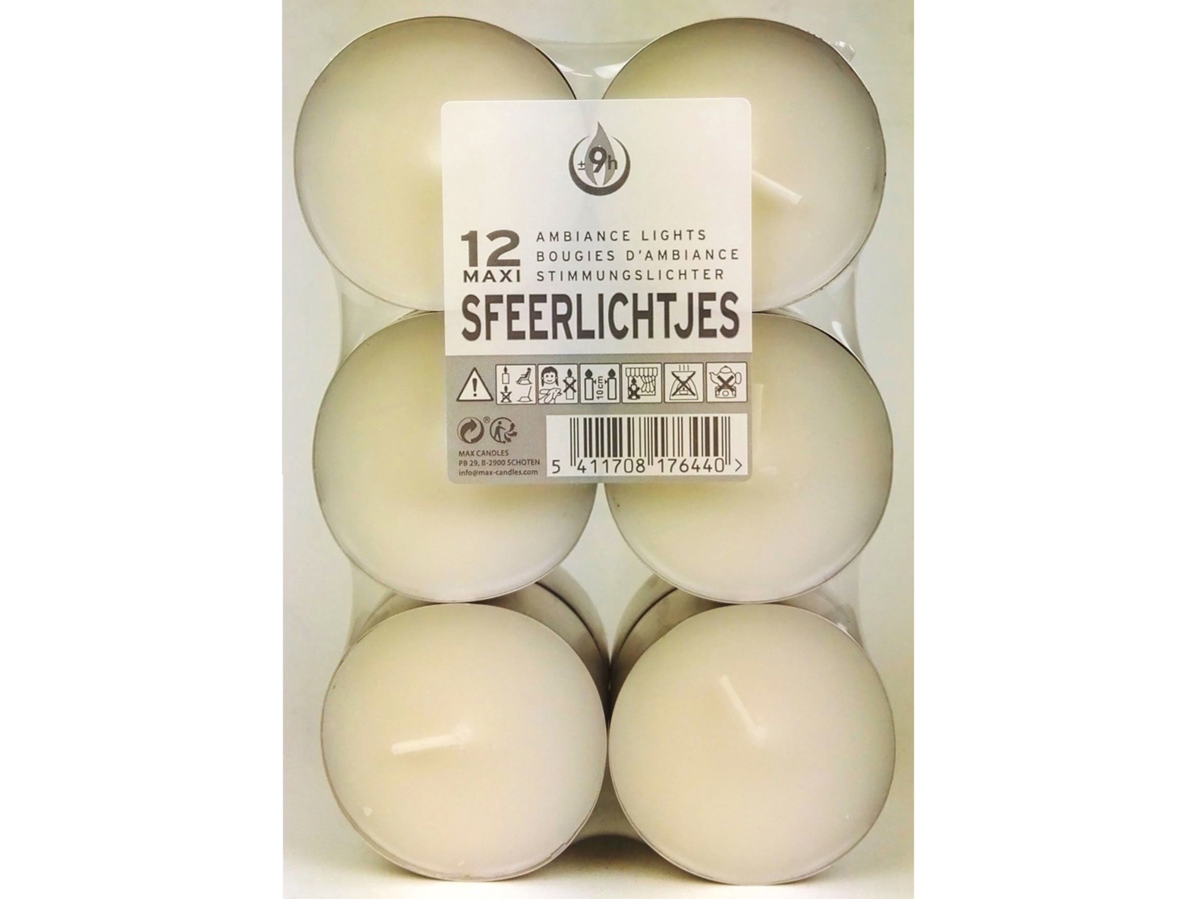 Spaas Theelichten 10 uur