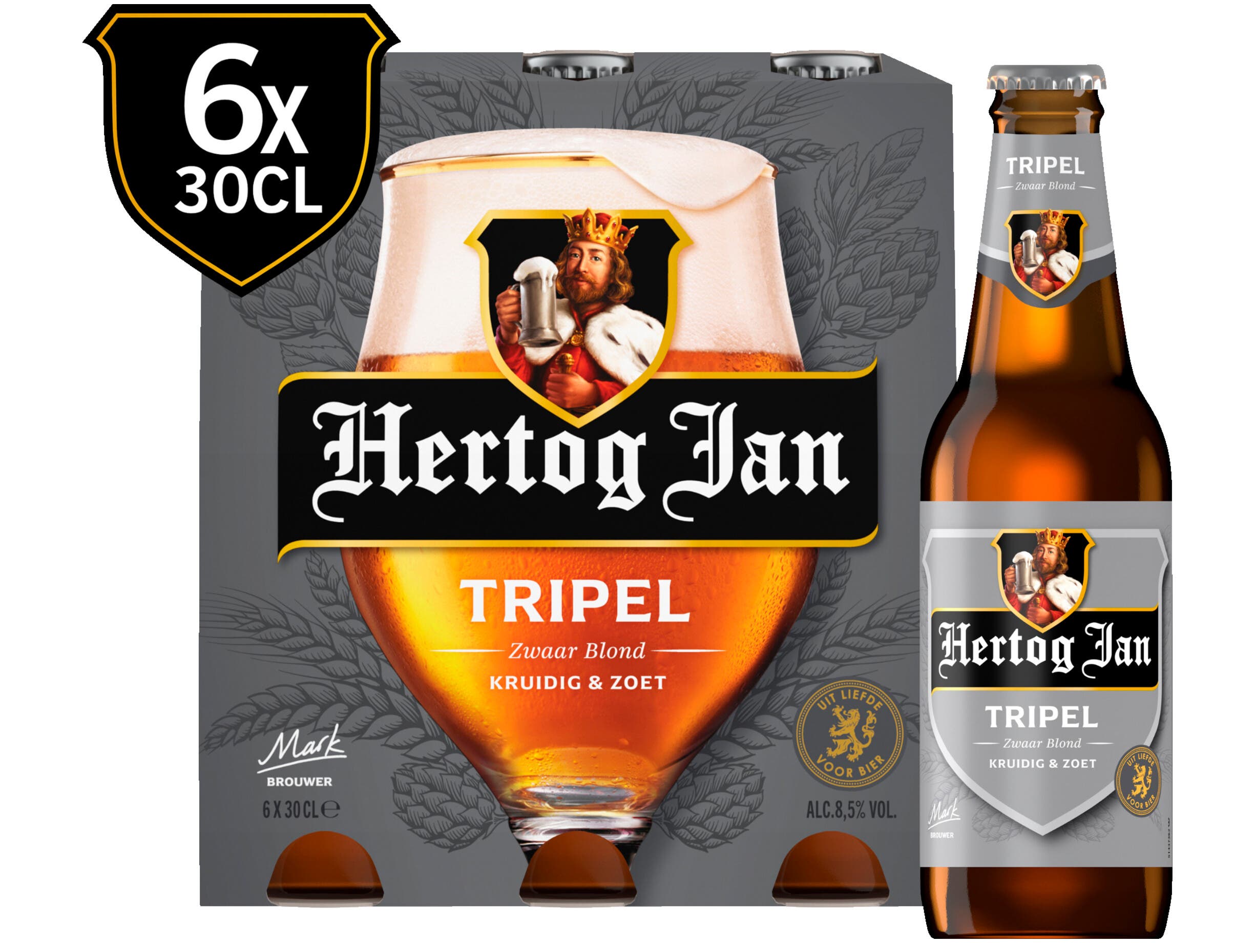 Hertog Jan Tripel bier fles 6-pack