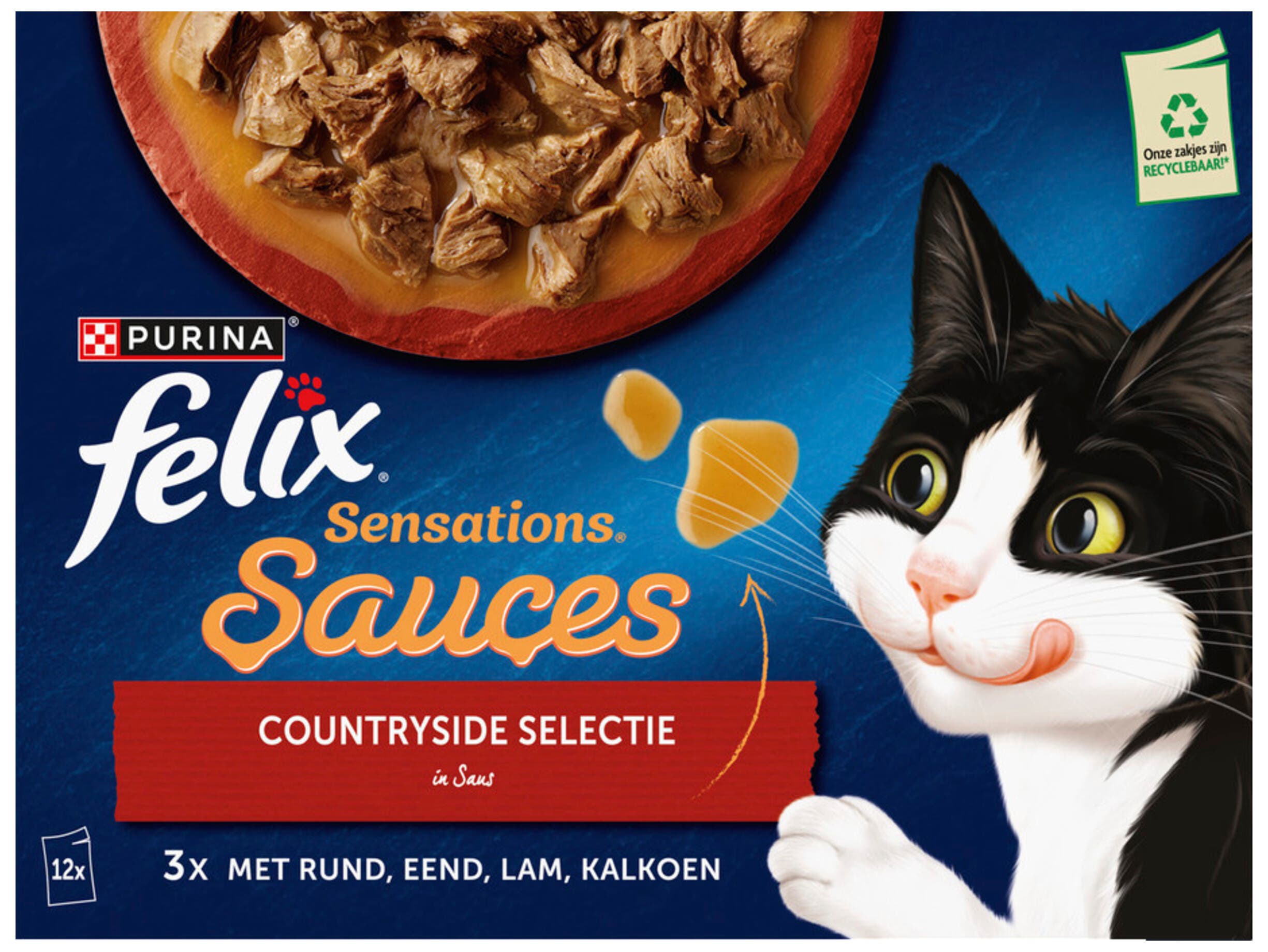 Felix Sensations Sauces kattenvoer vlees