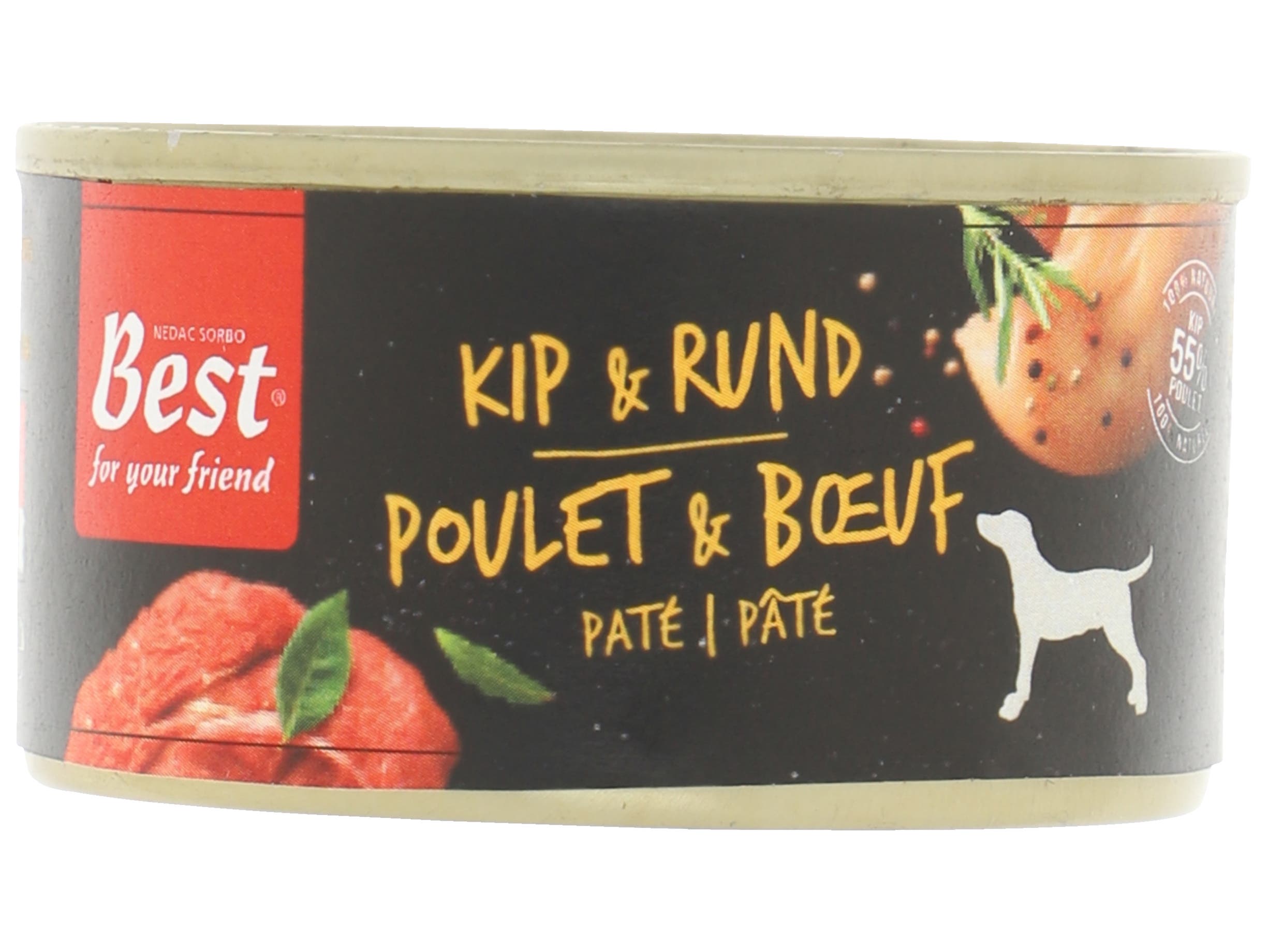 Best for your friend Pate kip/rund hond