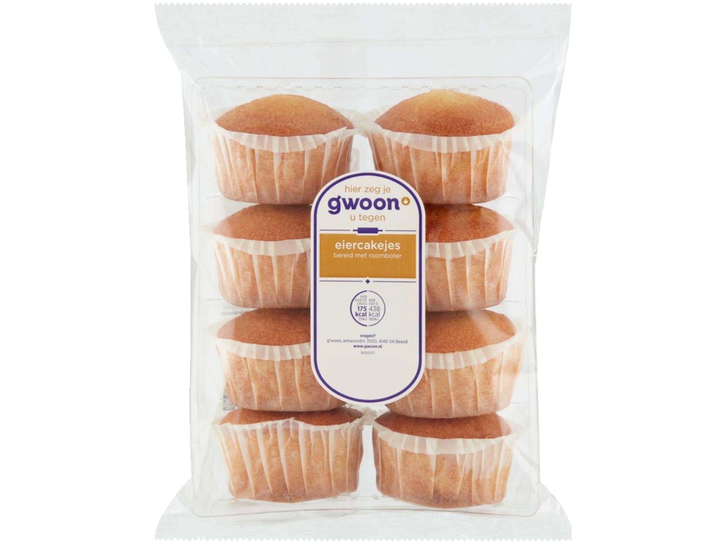 G'woon Roomboter eiercakejes