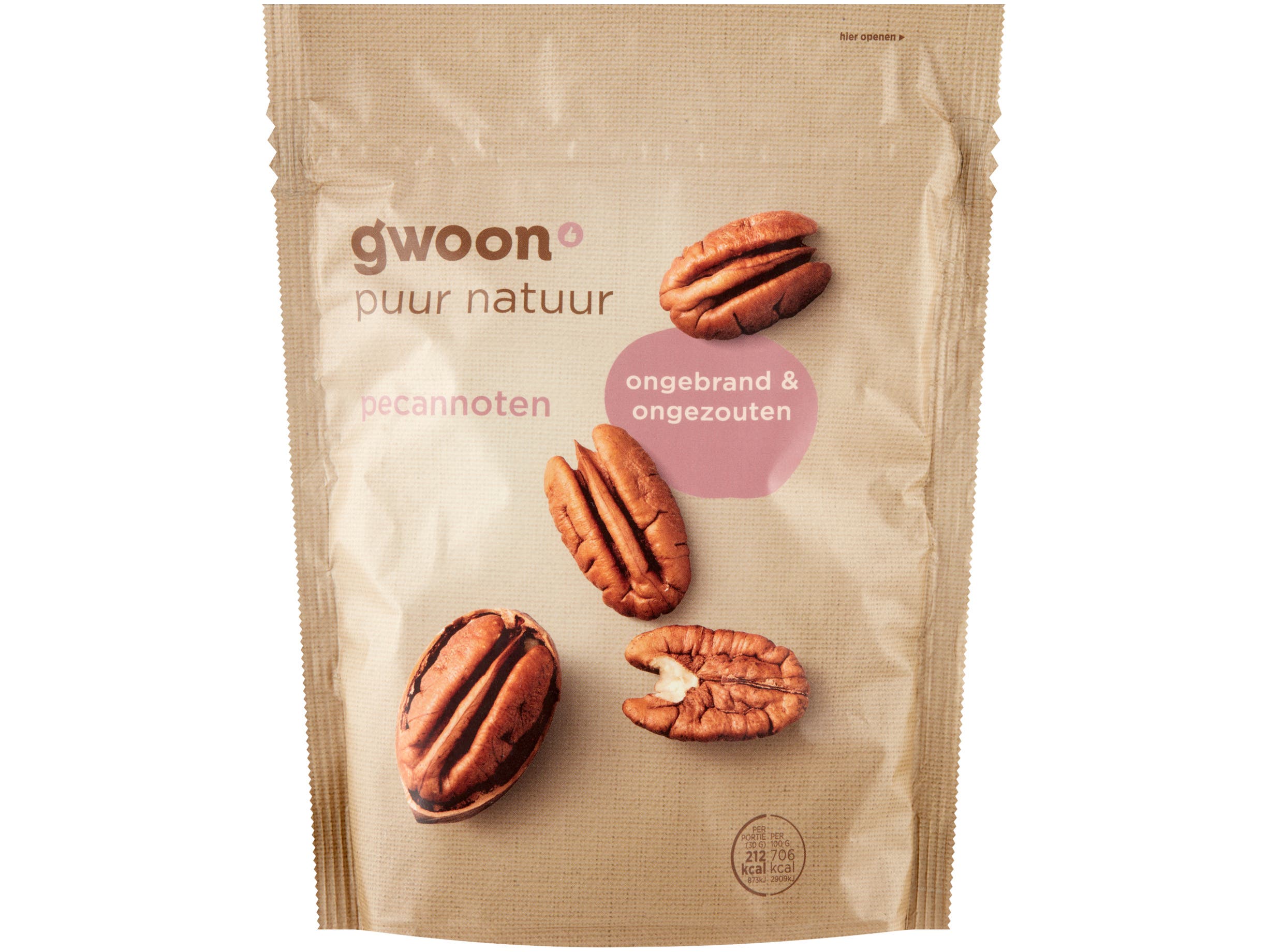 G'woon Pecannoten ongebrand