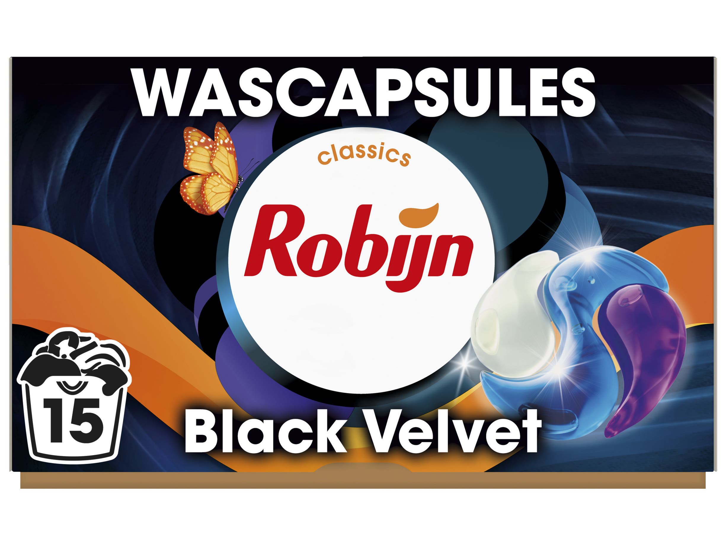 Robijn Wascapsules zwart