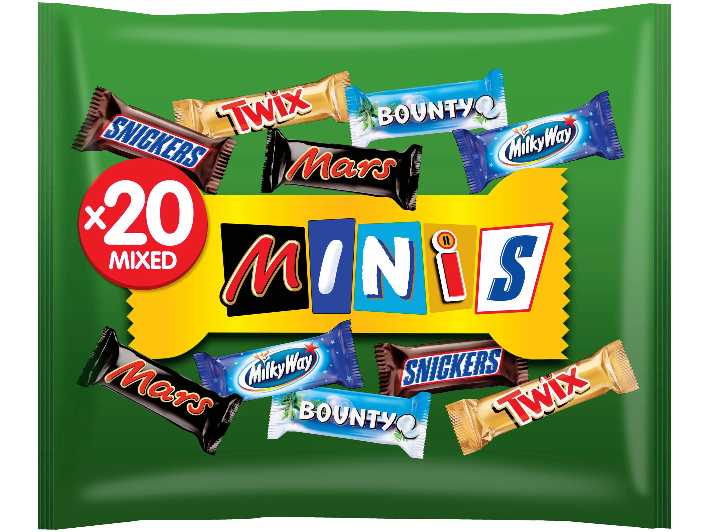 Mars Mini's Mix Chocolade uitdeelzak