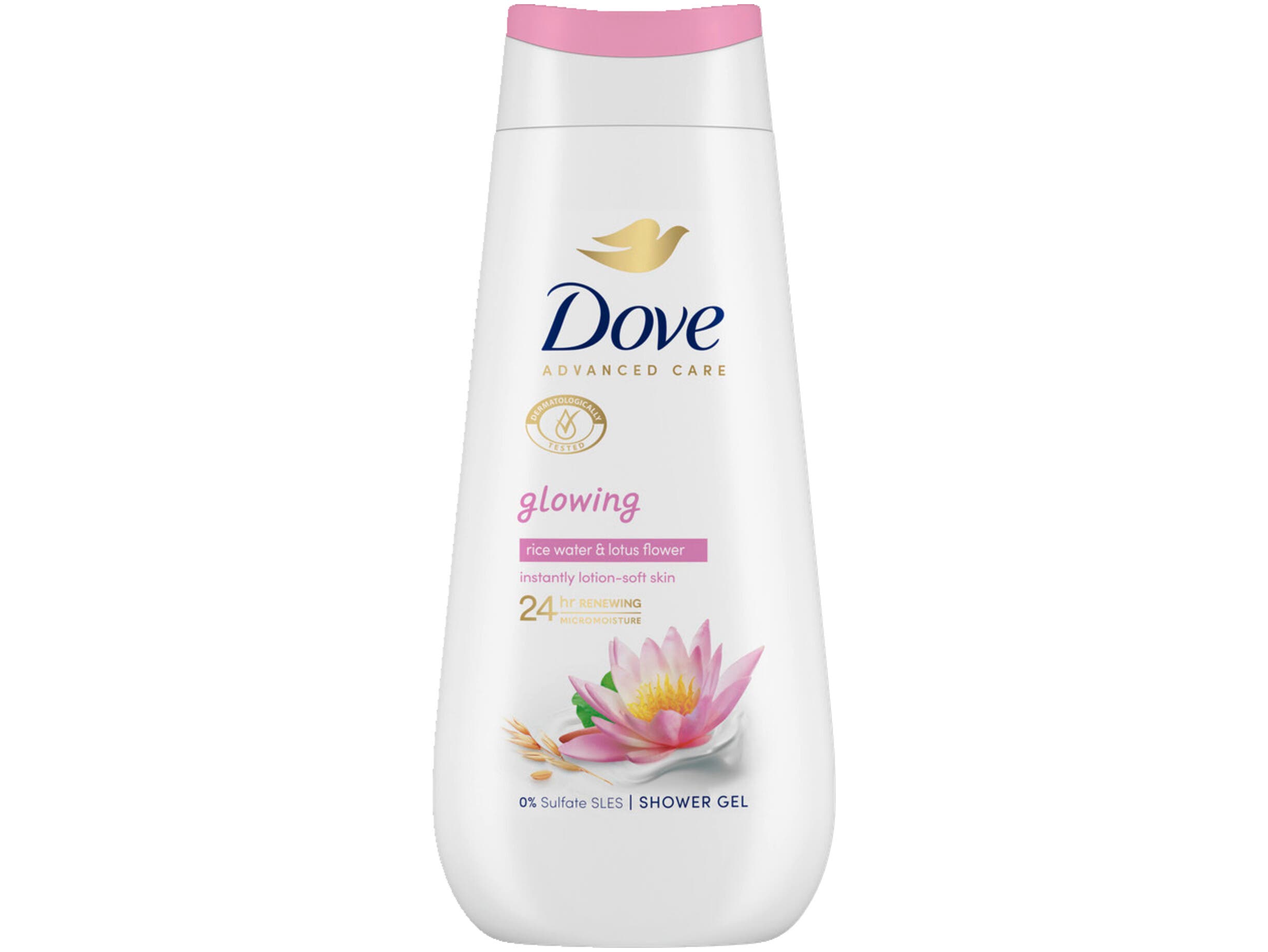 Dove Douche secrets glowing lotus