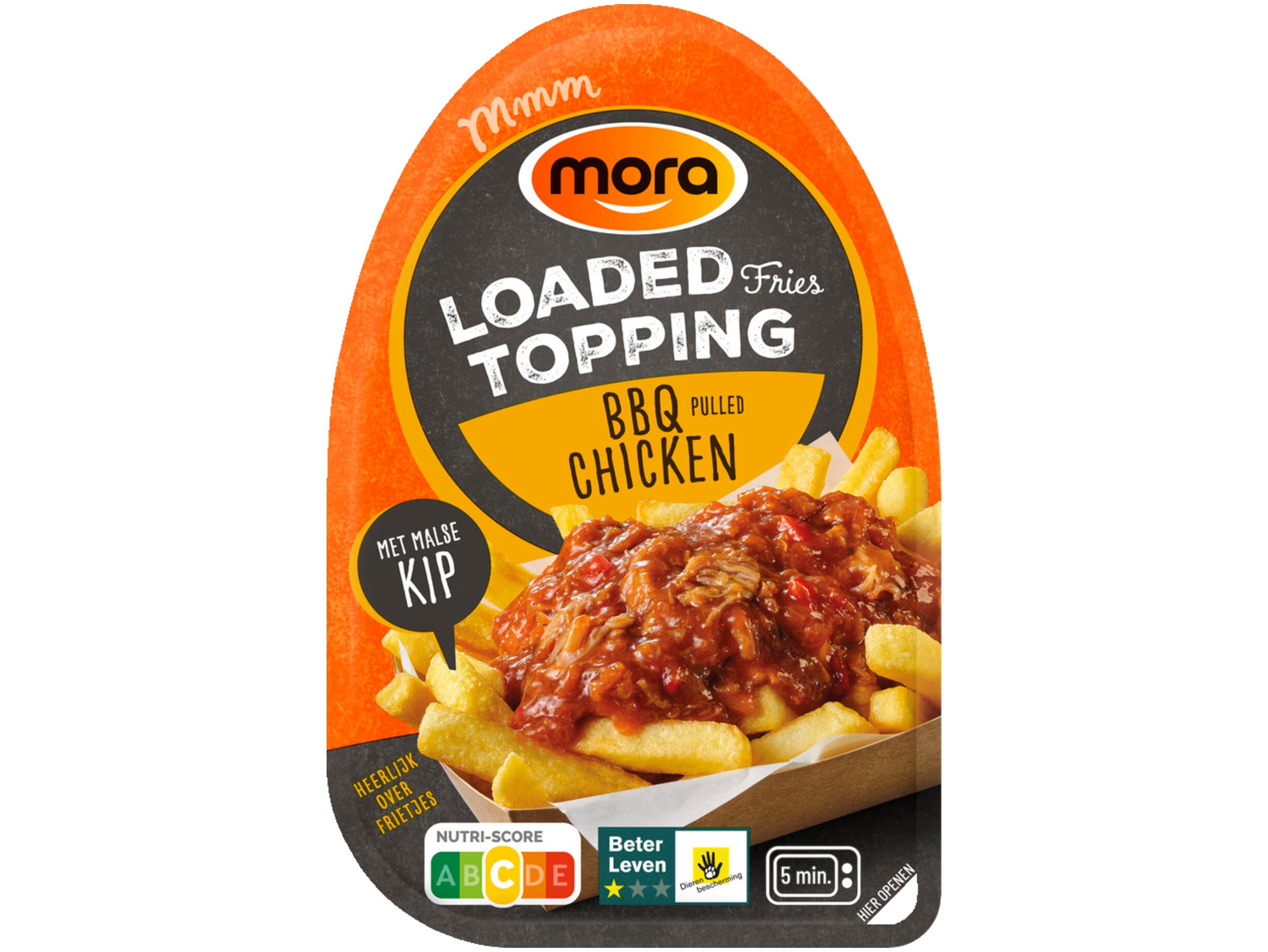 Mora Loaded fries bbq pulled chicken