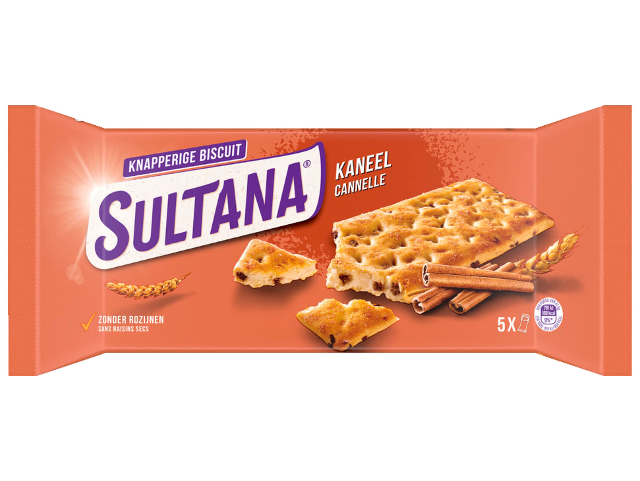 Sultana Knappers biscuit kaneel