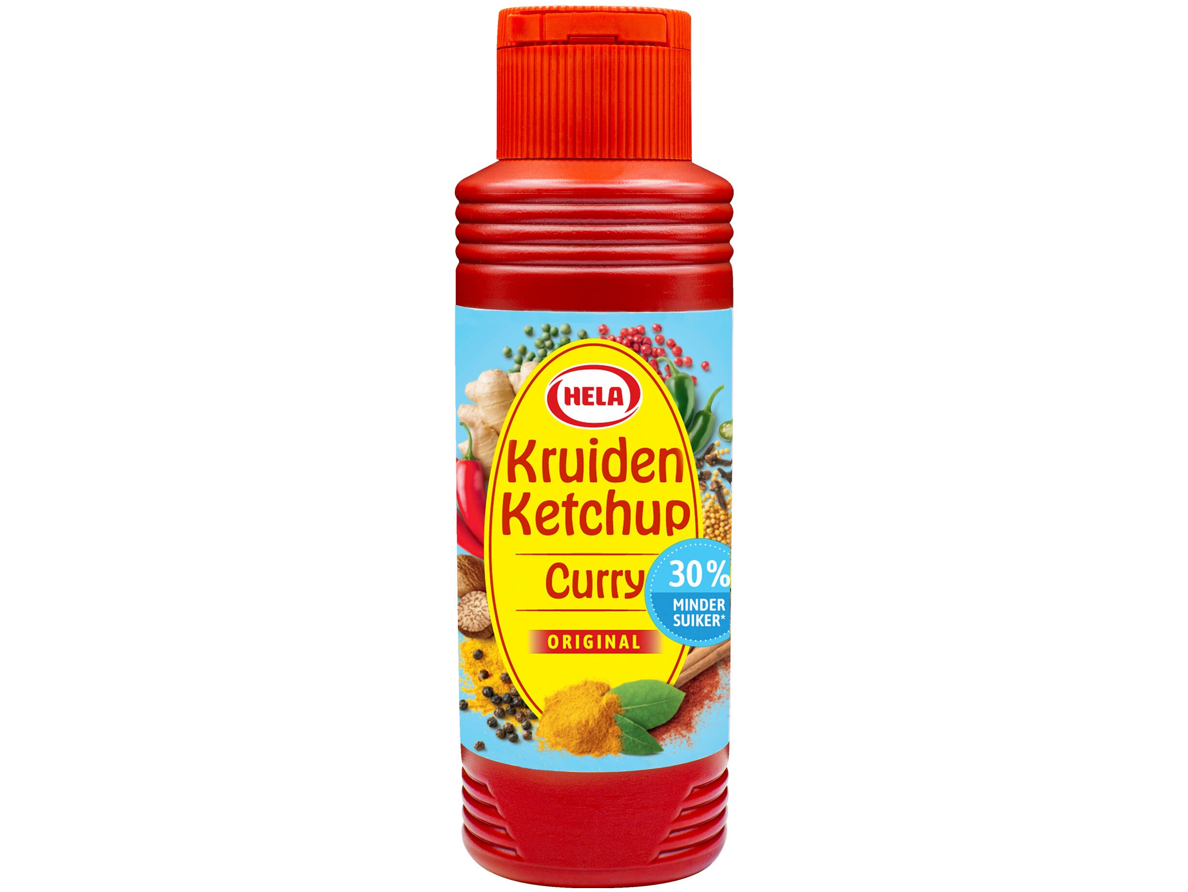 Hela Kruiden ketchup curry 30% minder suiker