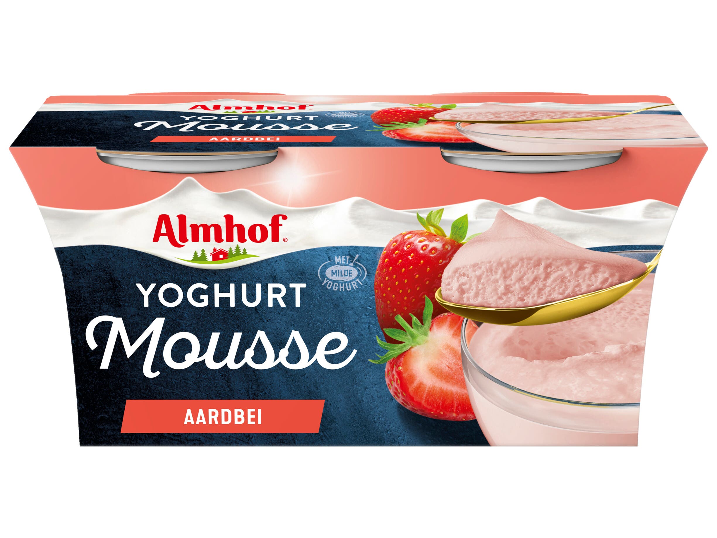 Almhof Yoghurtmousse aardbei