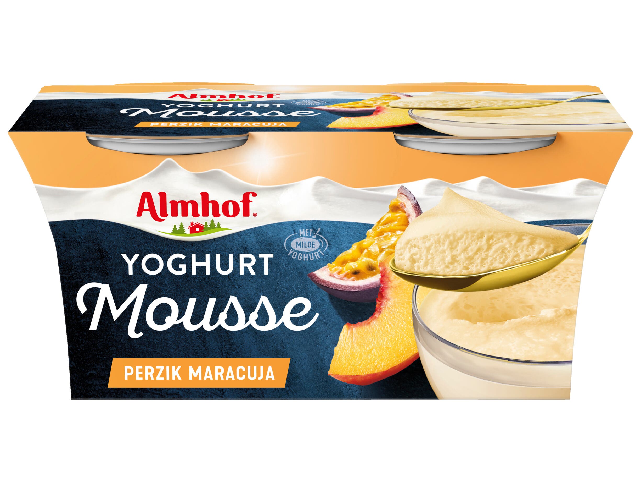 Almhof Yoghurtmousse perzik